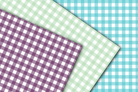 Gingham Digital Paper - 100 Seamless Digital Files Digital Pattern Old Market 