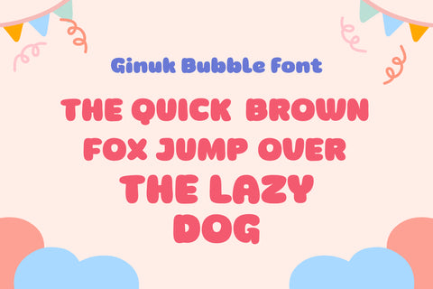 Ginuk Font twinletter 