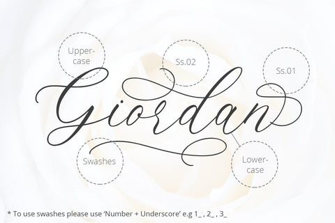 Giordan - Romantic Calligraphy Font Font Alpaprana Studio 