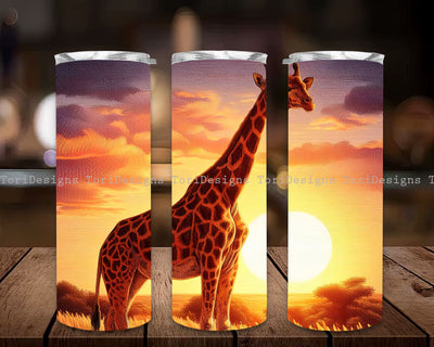 Giraffe 20 oz Skinny Tumbler Sublimation, Giraffe Tumbler Wrap PNG, Giraffe Tumbler Design, Instant Digital Download PNG Sublimation ToriDesigns 
