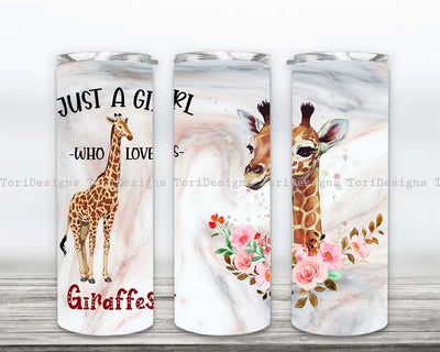 Giraffe 20oz Skinny Tumbler Digital Download, Giraffe Tumbler wrap png, Giraffe 20 oz Skinny Tumbler Sublimation Design Sublimation ToriDesigns 