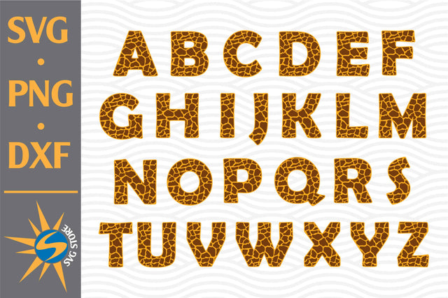 Giraffe Alphabet SVG, PNG, DXF Digital Files Include SVG SVGStoreShop 