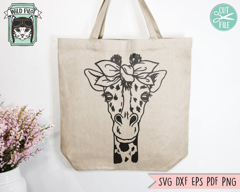 Giraffe Bandana SVG, Giraffe SVG, Giraffe cut file, Giraffe with Bandana svg, Bandana Giraffe png, Animal Face svg, Zoo Animal Bandana svg SVG Wild Pilot 