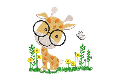 Giraffe cub machine embroidery design , 4 sizes. Embroidery/Applique DESIGNS ArtEMByNatalia 