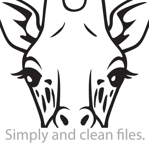 Giraffe head SVG TribaliumArtSF 