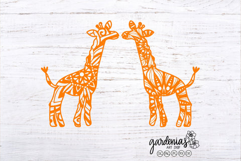 Giraffe Mandala SVG SVG Gardenias Art Shop 