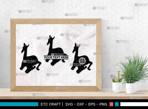 Giraffe Monogram, Giraffe Silhouette, Giraffe SVG, Camelopard Svg, Safari Animals Svg, Wildlife Svg, SB00270 SVG ETC Craft 