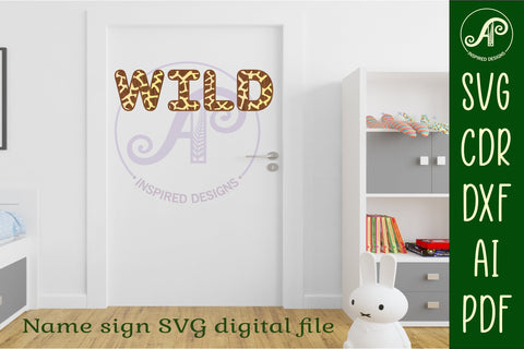 Giraffe print letters alphabet set. 26 layered letters. SVG APInspireddesigns 