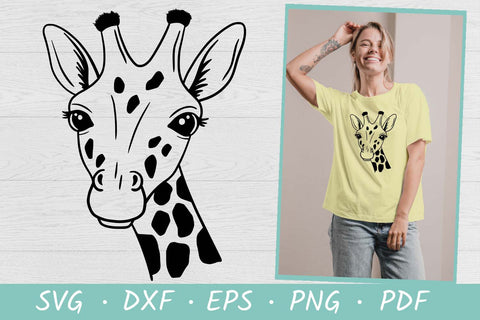 Giraffe SVG | Giraffe Face | Giraffe head cut file SVG Irina Ostapenko 