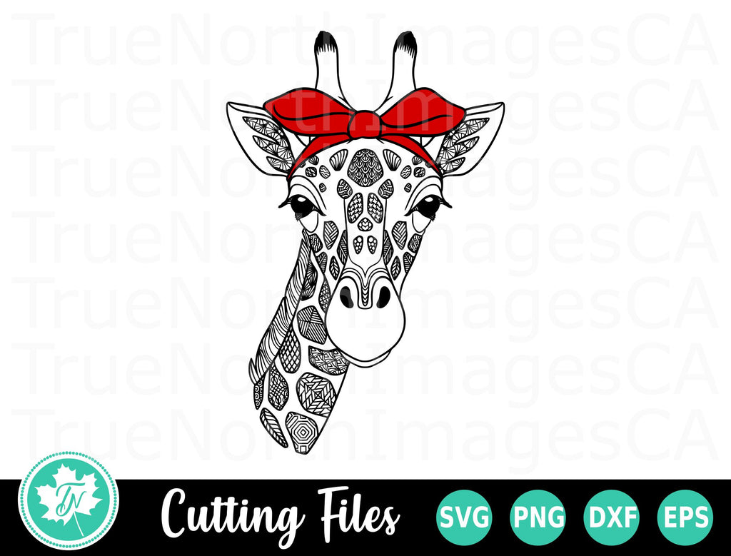 Giraffe SVG | Mandala SVG | Zentangle SVG - So Fontsy