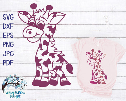 Giraffe SVG SVG Wispy Willow Designs 