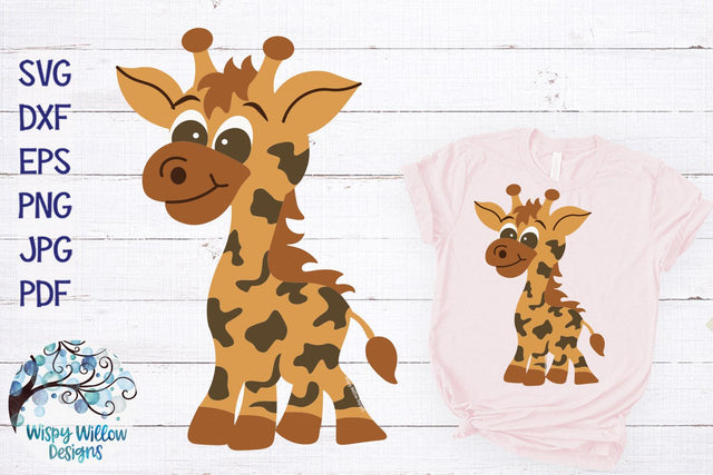 Giraffe SVG SVG Wispy Willow Designs 