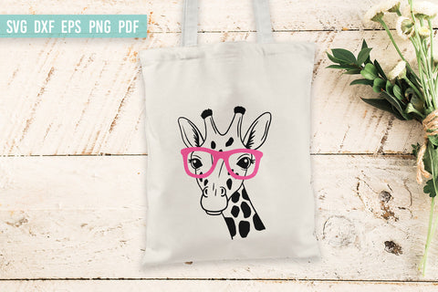 Giraffe with glasses SVG | Giraffe Face | Giraffe head SVG SVG Irina Ostapenko 