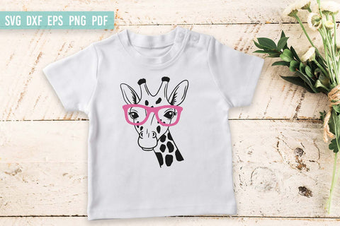 Giraffe with glasses SVG | Giraffe Face | Giraffe head SVG SVG Irina Ostapenko 