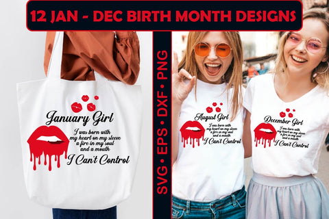 Girl Birthday months Bundle, Gifts for her T shirt, Bff gift SVG Paper Switch 