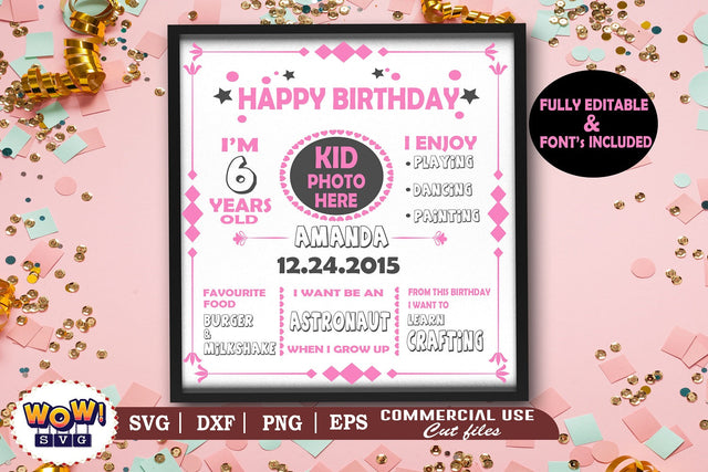 Girl Birthday poster svg, Birthday poster svg,happy birthday svg,funny birthday svg,birthday girl svg,birthday queen svg,girl birthday png,birthday party svg,happy birthday png SVG Wowsvgstudio 