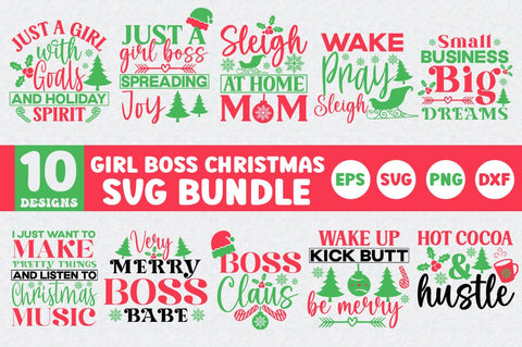 Girl Boss Christmas SVG Bundle SVG SH_Tee store 