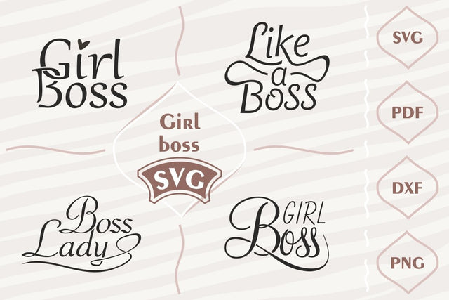 Girl boss SVG bundle SVG Digital Mojito 