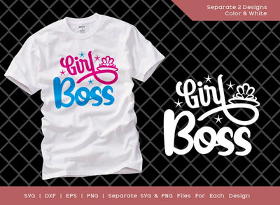 Girl Boss SVG Cut File | Lady Boss Svg | Mom Life Svg | Girl Power Svg | Entrepreneur T-shirt Design SVG ETC Craft 