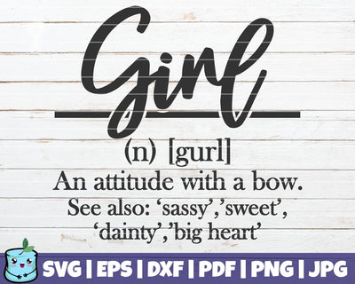 Girl Definition SVG MintyMarshmallows 