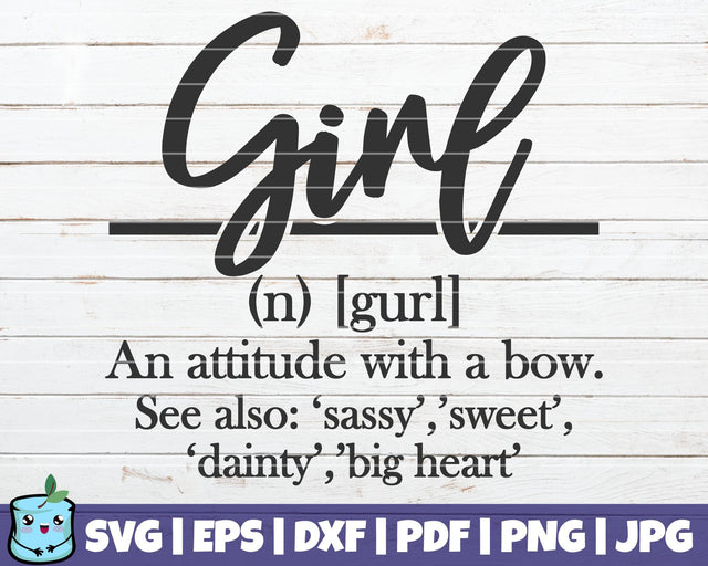 Girl Definition SVG MintyMarshmallows 