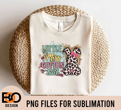 Girl Easter PNG, Little Miss Cotton Tail PNG File, Easter Png, Happy Easter Png File, Easter Png, Happy Easter PNG, Bunny Png Sublimation BOO-design 