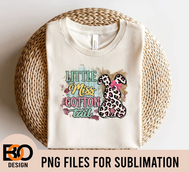 Girl Easter PNG, Little Miss Cotton Tail PNG File, Easter Png, Happy Easter Png File, Easter Png, Happy Easter PNG, Bunny Png Sublimation BOO-design 
