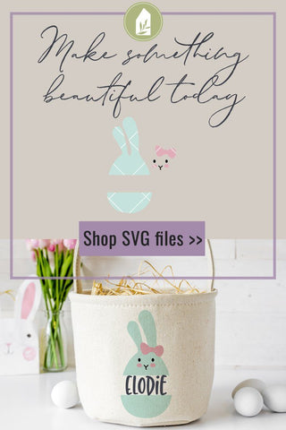 Girl Egg Bunny svg | Easter Egg svg | Easter Bunny svg SVG LilleJuniper 