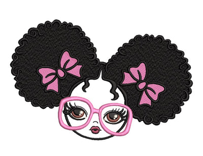 Girl Embroidery Design, 4 sizes Embroidery/Applique DESIGNS Nino Nadaraia 