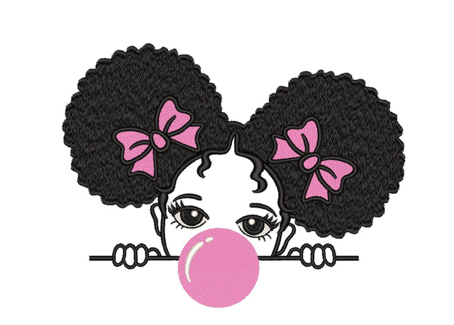 Girl Embroidery Design, 4 sizes Embroidery/Applique DESIGNS Nino Nadaraia 