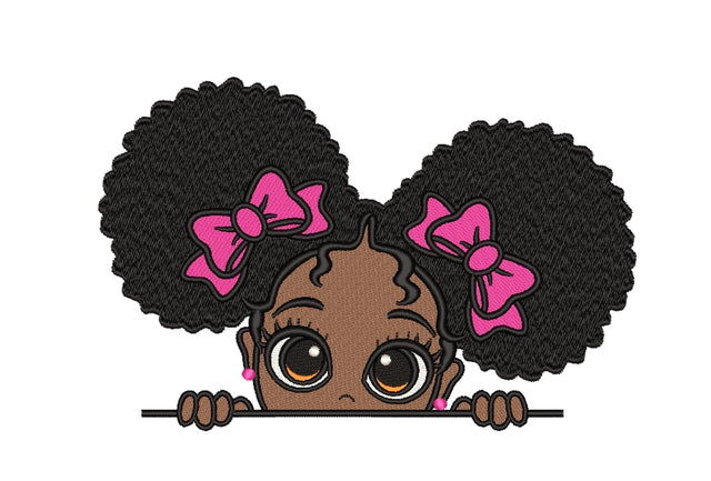 Girl Embroidery Design, 4 sizes Embroidery/Applique DESIGNS Nino Nadaraia 