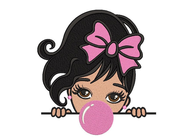 Girl Embroidery Design, 4 sizes, Instant download Embroidery/Applique DESIGNS Nino Nadaraia 