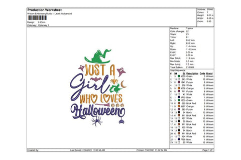 Girl Embroidery, Halloween Embroidery, Halloween Lover Embroidery/Applique DESIGNS SVG Digital Designer 