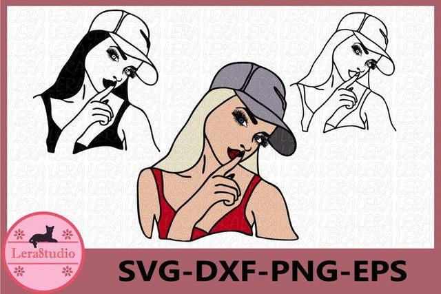 Girl Face Svg SVG Lerastudio 