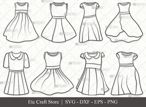 Sleeveless dress line icon | Stock vector | Colourbox