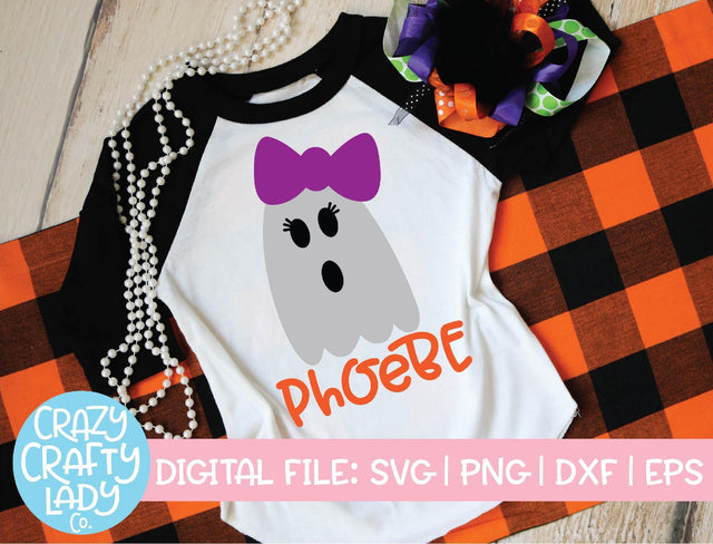 Girl Ghost | Halloween SVG Cut File SVG Crazy Crafty Lady Co. 