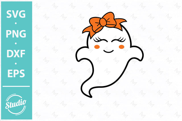 Girl Ghost Svg, Cute Baby Ghost, Ghost Svg, Png, Dxf SVG SailorMoonDigitals 