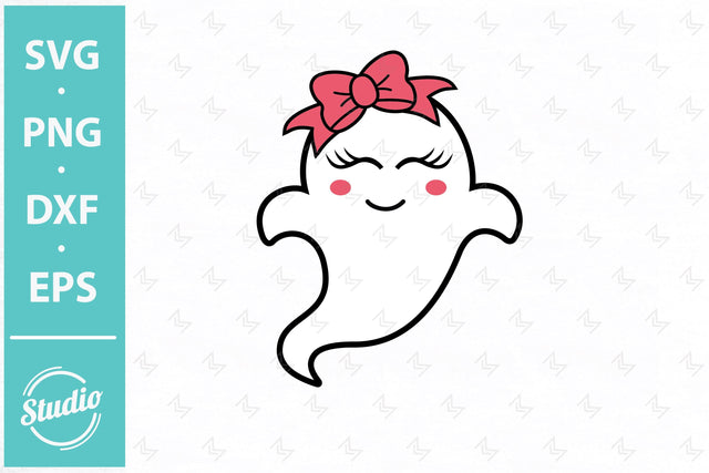 Girl Ghost Svg, Cute Baby Ghost, Ghost Svg, Png, Dxf SVG SailorMoonDigitals 