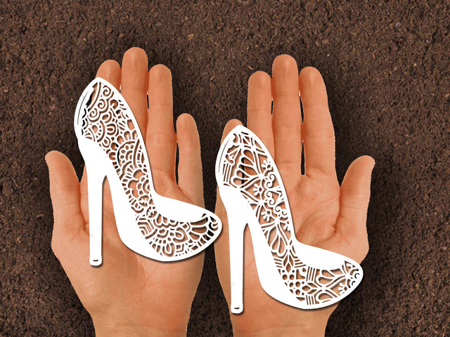 Girl Heel Paper cut SVG Johan Ru designs 
