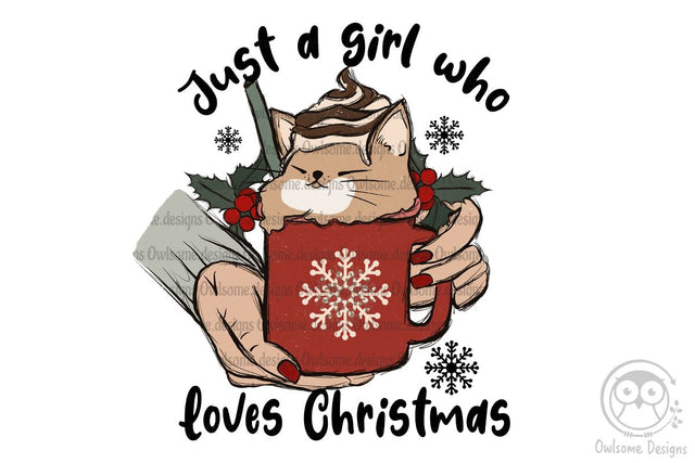 Girl Loves Christmas Sublimation Sublimation LAM HOANG THUY 