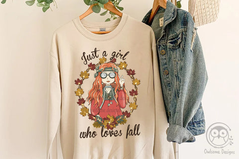 Girl Loves Fall Sublimation Sublimation LAM HOANG THUY 