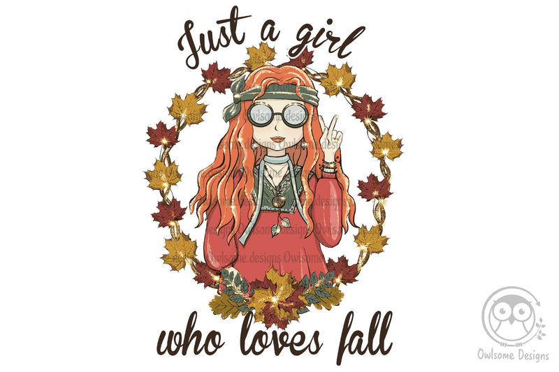 Girl Loves Fall Sublimation Sublimation LAM HOANG THUY 