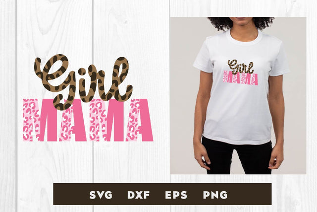 Girl mama leopard svg, Mother's day SVG dadan_pm 