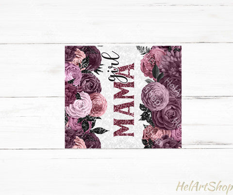 Girl Mama Tumbler PNG | Sublimation SKINNY TUMBLER 20oz Sublimation _HelArtShop_ 