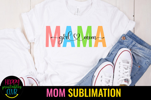 Girl Mom Leopard Print I Mothers Day Sublimation Sublimation Happy Printables Club 