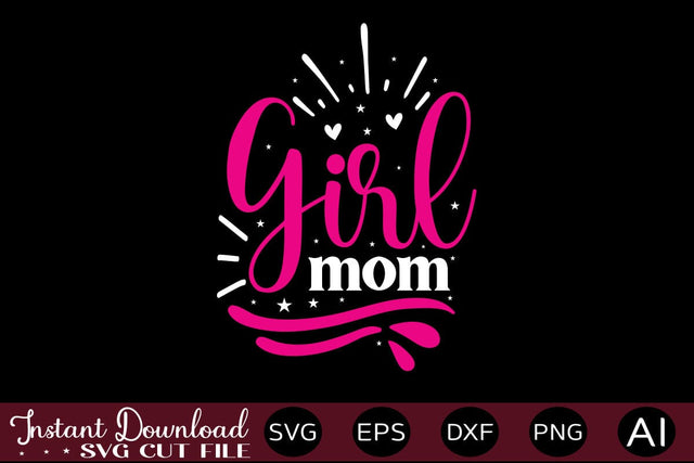 Girl Mom SVG SVG designmaster24 