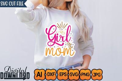 Girl Mom,SVGs,Quotes and Sayings,Food & Drink,On Sale, Print & Cut SVG Newmockups 