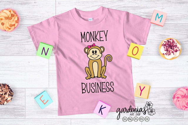 Girl Monkey Business SVG Gardenias Art Shop 