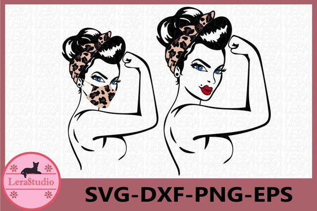 Girl Power Leopard SVG SVG Lerastudio 