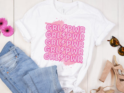Girl Power PNG Sublimation Caffeinated SVGs 